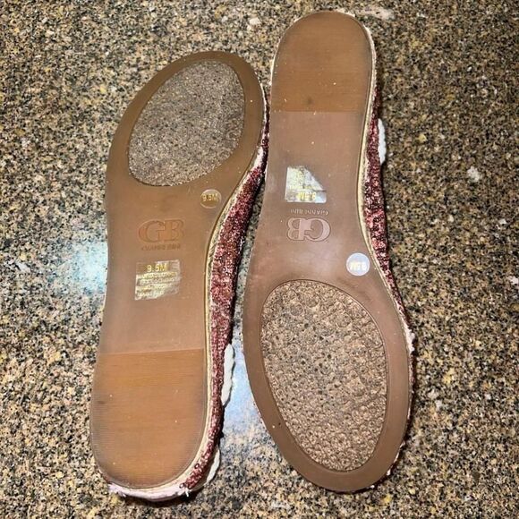 Women's Gianni Bini Pink Sequin Flats Size 9.5M - Picture 6 of 7